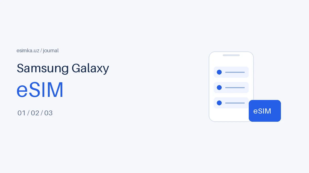 Схема подключения eSIM на Samsung Galaxy: проверка устройства, QR-код и выбор линии данных